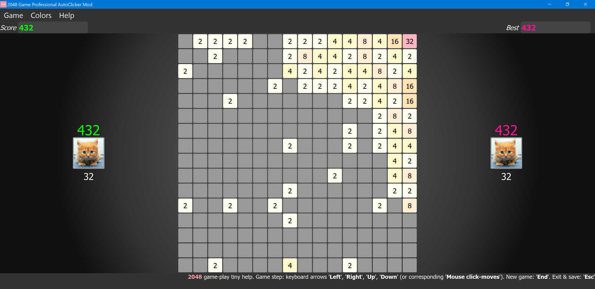 2048 Game Professional AutoClicker Mod 16x16