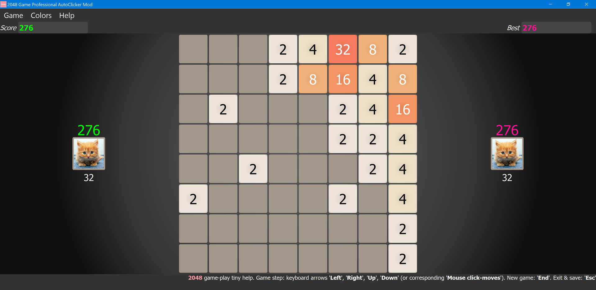 2048 Game Professional AutoClicker Mod 8x8