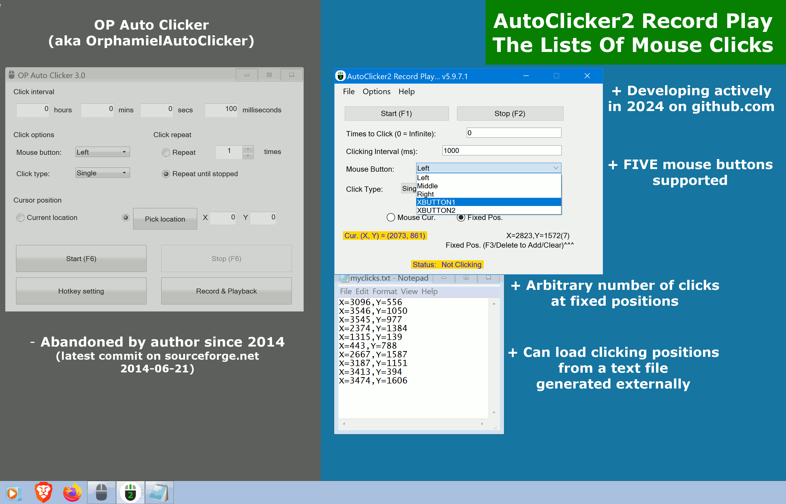 "AutoClicker2" application