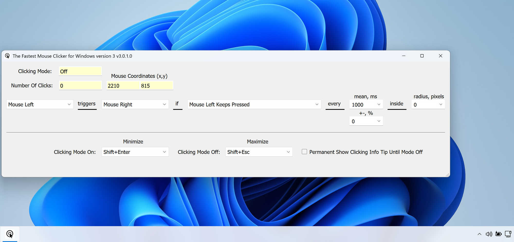 The Fastest Mouse Clicker for Windows version 3 - Windows 11