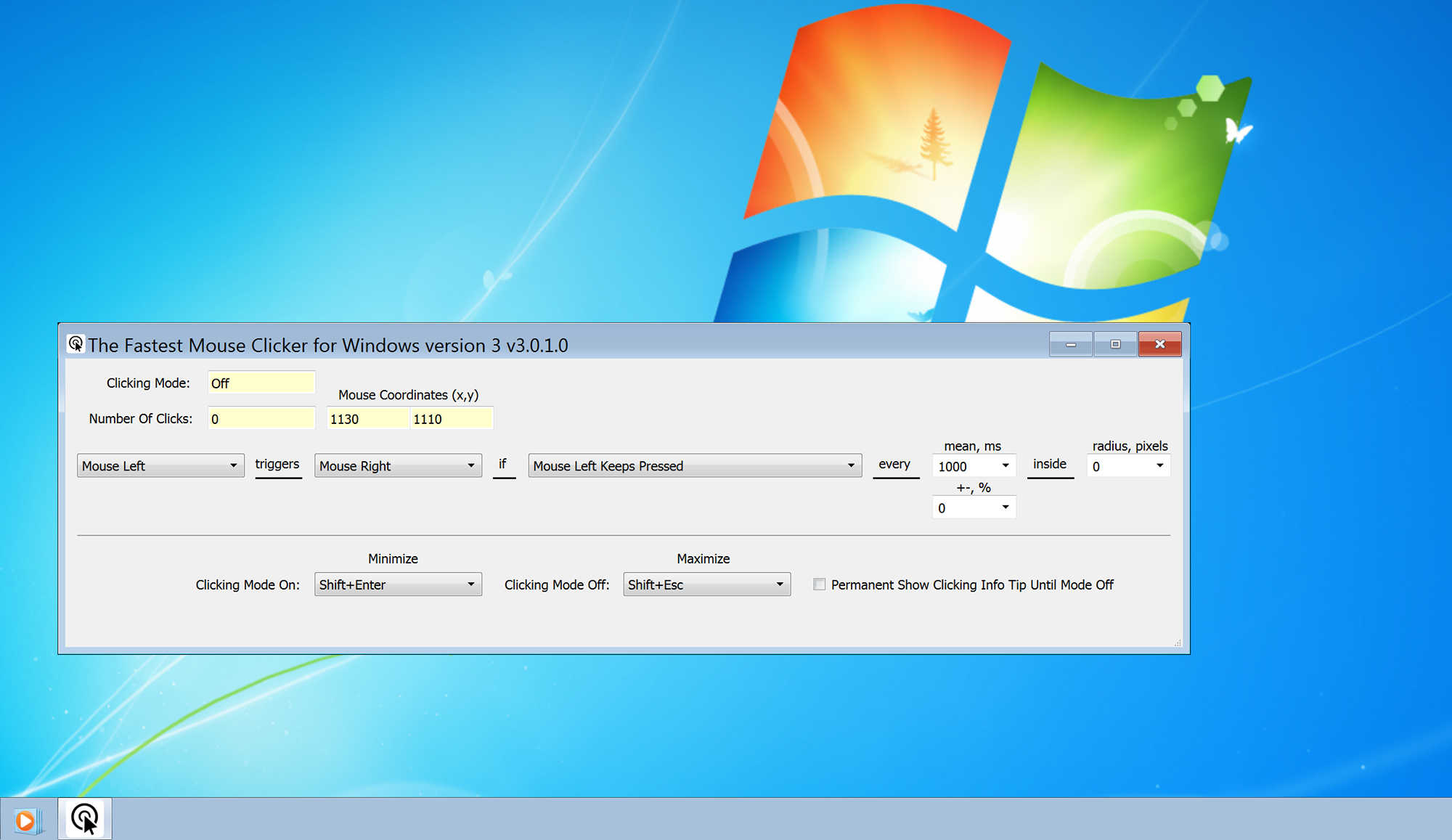 The Fastest Mouse Clicker for Windows version 3 - Windows 7